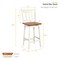 Set of 2 Swivel Bar Stools with 360° Swiveling and High Backrest